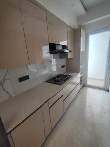 Kitchen Image of 1600 Sq.ft 3 BHK Builder Floor for rent in Raj One Good Earth, Sector 71 Gurgaon for Rs. 44000
