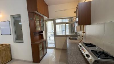 Kitchen Image of 1080 Sq.ft 2 BHK Apartment / Flat for rent in Adani The Meadows, Shantigram Ahmedabad for Rs. 35000