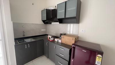 Kitchen Image of 650 Sq.ft 1 BHK Apartment / Flat for rent in Whitefield Bengaluru for Rs. 28000
