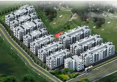 Floor Plan Image of 930 Sq.ft 2 BHK Apartment / Flat for sale in Ayushman Residency, Panda Indore for Rs. 2500000
