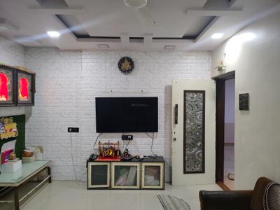 Living Room Image of 690 Sq.ft 1 BHK Apartment / Flat for rent in Kavya Hill View, Kasarvadavali Thane for Rs. 16023