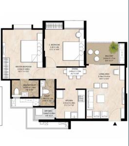 Image of 958 Sq.ft 2 BHK Apartment / Flat for sale in Mahindra Happinest Tathawade, Tathawade, Pune for Rs. 7000000