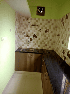Kitchen Image of 689 Sq.ft 1 BHK Builder Floor for rent in Mahadevapura Bengaluru for Rs. 17800