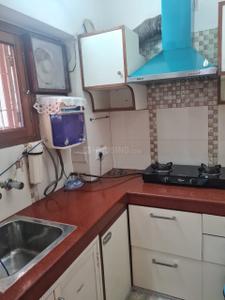 Kitchen Image of 800 Sq.ft 1 BHK Builder Floor for rent in Maharani Bagh New Delhi for Rs. 40000