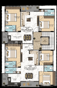 Image of 1370 Sq.ft 3 BHK Apartment / Flat for sale in Vaishnavi Mane, JP Nagar, Bengaluru for Rs. 12511111