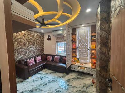 Living Room Image of 930 Sq.ft 3 BHK Apartment / Flat for sale in Baguiati Kolkata for Rs. 4100000