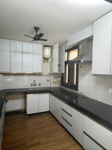 Kitchen Image of 1800 Sq.ft 3 BHK Builder Floor for rent in Ashok Nagar New Delhi for Rs. 60000