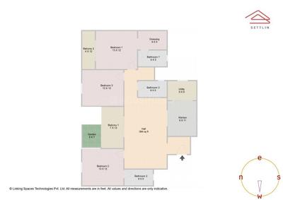 Image of 1915 Sq.ft 3 BHK Apartment / Flat for sale in Sobha Neopolis Phase 2 W 12 And 13 by Sobha Limited, Panathur, Bengaluru for Rs. 30500000