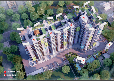 Image of 1270 Sq.ft 3 BHK Apartment / Flat for sale in Karma Rejoice, Undri, Pune for Rs. 6000000