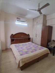 Bedroom Image of 625 Sq.ft 3 BHK Builder Floor for rent in Rajpur Khurd Extension New Delhi for Rs. 50000