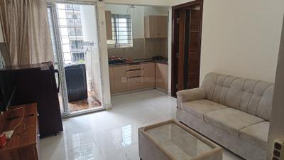 Living Room Image of 550 Sq.ft 1 BHK Apartment / Flat for rent in Nagavara Bengaluru for Rs. 25000