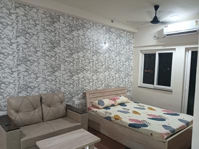 Bedroom Image of 370 Sq.ft 1 RK Apartment / Flat for rent in Puravankara Silversands, Mundhwa Pune for Rs. 24000
