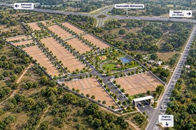 Image of 1230 Sq.ft Residential Plot / Land for sale in Samruddhi Mahamarg, Nagpur for Rs. 3690000