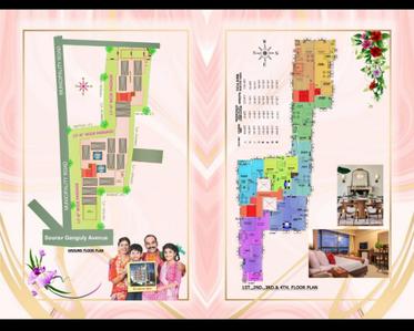 Image of 1241 Sq.ft 3 BHK Apartment / Flat for sale in Shanvi Sumangal Apartment, Rajarhat, Kolkata for Rs. 5000000