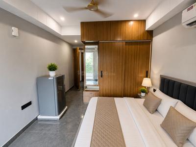 Bedroom Image of 900 Sq.ft 1 RK Apartment / Flat for rent in Sector 46 Gurgaon for Rs. 23000