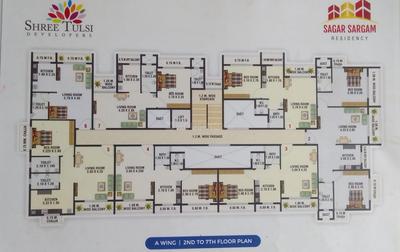 Floor Plan Image of 965 Sq.ft 2 BHK Apartment / Flat for sale in Sagar Sargam Residency, Karjat Thane for Rs. 3875000
