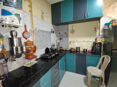 Kitchen Image of 600 Sq.ft 3 BHK Apartment / Flat for sale in Gota Ahmedabad for Rs. 6800000