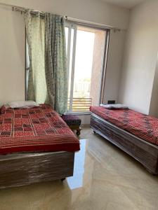 Bedroom Image of 1300 Sq.ft 3 BHK Apartment / Flat for rent in Radhe Infinity, Kudasan Gandhinagar for Rs. 42000