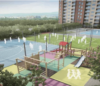 Image of 1115 Sq.ft 2 BHK Apartment / Flat for sale in Kohinoor Central Park, Maan, Pune for Rs. 9800000