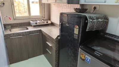 Kitchen Image of 463 Sq.ft 2 BHK Apartment / Flat for rent in Chandiwala Pearl Harmony, Andheri West Mumbai for Rs. 60000