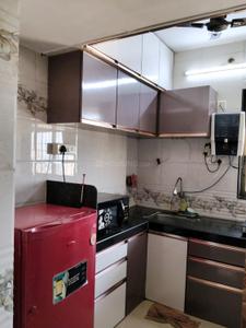 Kitchen Image of 625 Sq.ft 2 BHK Apartment / Flat for rent in Ideal Pristine Tower, Kasarvadavali Thane for Rs. 30000
