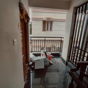 Balcony Image of 710 Sq.ft 1 BHK Builder Floor for rent in Banaswadi Bengaluru for Rs. 19000