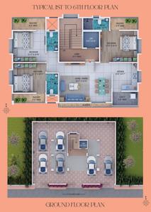 Image of 1450 Sq.ft 3 BHK Apartment / Flat for sale in Zingabai Takli, Nagpur for Rs. 7000000