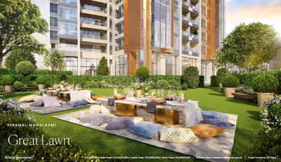 Image of 1000 Sq.ft 2 BHK Apartment / Flat for rent in Piramal Mahalaxmi South Tower, Worli, Mumbai for Rs. 250000