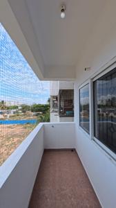 Balcony Image of 1400 Sq.ft 3 BHK Apartment / Flat for rent in Vijetha Gardenia, Muneshwara Nagar Bengaluru for Rs. 55000