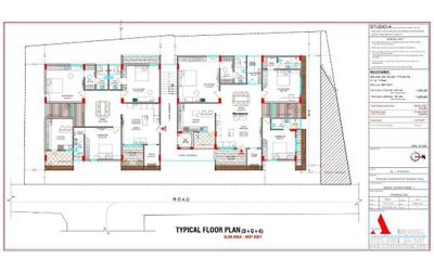 Floor Plan Image of 2662 Sq.ft 3 BHK Apartment / Flat for sale in Sagar Nagar Visakhapatnam for Rs. 19000000
