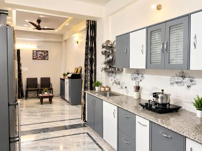 Kitchen Image of 1250 Sq.ft 3 BHK Apartment / Flat for sale in Shastripuram Agra for Rs. 4500000