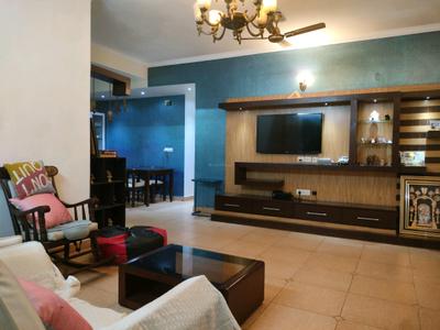 Living Room Image of 1430 Sq.ft 2 BHK Apartment / Flat for sale in Arya Krishna Mansion, Sahakara Nagar Bengaluru for Rs. 13500000