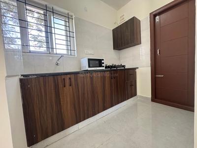 Kitchen Image of 650 Sq.ft 1 BHK Apartment / Flat for rent in Indira Nagar Bengaluru for Rs. 45000