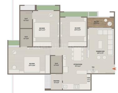 Image of 1800 Sq.ft 3 BHK Apartment / Flat for sale in Vaishno Devi Circle, Ahmedabad for Rs. 7600000