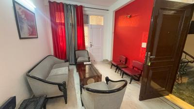 Living Room Image of 1000 Sq.ft 2 BHK Builder Floor for rent in Malviya Nagar New Delhi for Rs. 65000