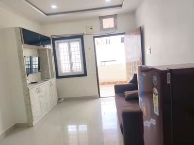 Living Room Image of 792 Sq.ft 1 BHK Apartment / Flat for rent in Kondapur Hyderabad for Rs. 24000