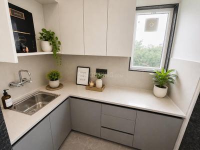 Kitchen Image of 900 Sq.ft 1 RK Apartment / Flat for rent in Sector 46 Gurgaon for Rs. 23000