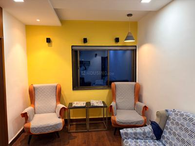 Living Room Image of 740 Sq.ft 1 BHK Apartment / Flat for rent in Chinchwad Pune for Rs. 25000