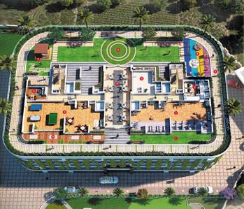 Image of 1050 Sq.ft 2 BHK Apartment / Flat for sale in Shreeji Landmark One, Kalyan West, Kalyan for Rs. 12725000