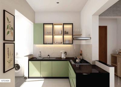 Kitchen Image of 783 Sq.ft 1 BHK Apartment / Flat for sale in Godrej Aqua Vista, Mundhwa Pune for Rs. 6800000