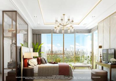Living Room Image of 1450 Sq.ft 3 BHK Apartment / Flat for sale in Piramal Mahalaxmi North Tower 3, Worli Mumbai for Rs. 104600000