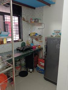 Kitchen Image of 600 Sq.ft 1 BHK Apartment / Flat for rent in Shree Sidhivinayak Apartment, Airoli Navi Mumbai for Rs. 25000