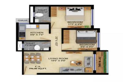 2 BHK Flat