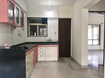 Kitchen Image of 1100 Sq.ft 2 BHK Apartment / Flat for rent in S K Venkateshwara Heights, Baner Pune for Rs. 30000