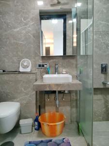 Bedroom Three Image of 1050 Sq.ft 3 BHK Apartment / Flat for rent in Oberoi Eternia Towers A to D, Mulund West Mumbai for Rs. 90000