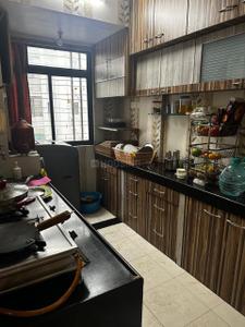 Kitchen Image of 555 Sq.ft 1 BHK Apartment / Flat for rent in Evershine Millennium Paradise, Kandivali East Mumbai for Rs. 42000
