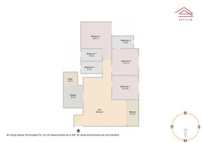 Image of 1498 Sq.ft 3 BHK Apartment / Flat for sale in Sobha Manhattan Towers Town Park Phase 1 W 4 And 5 by Sobha Limited, Yadavanahalli, Bengaluru for Rs. 19500000