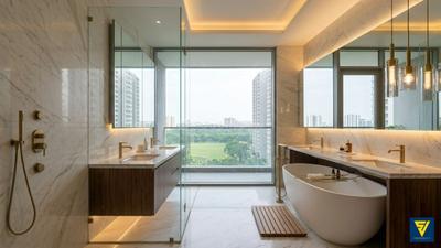 Bathroom Image of 3000 Sq.ft 5 BHK Apartment / Flat for sale in PS One 10, New Town Kolkata for Rs. 43800000
