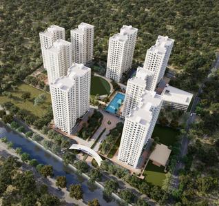 Image of 964 Sq.ft 3 BHK Apartment / Flat for sale in Sureka Sunrise Aura, Rajpur, Kolkata for Rs. 6800000