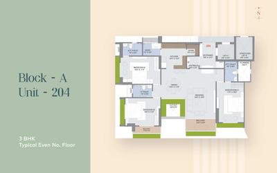 Image of 2594 Sq.ft 3 BHK Apartment / Flat for sale in Science Park, Ahmedabad for Rs. 15045000